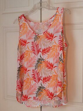 LOFT sleeveless tank, size Medium, beautiful summer colors